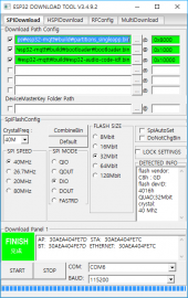 esp32 Flash download tool 사용하기 - DKMIN